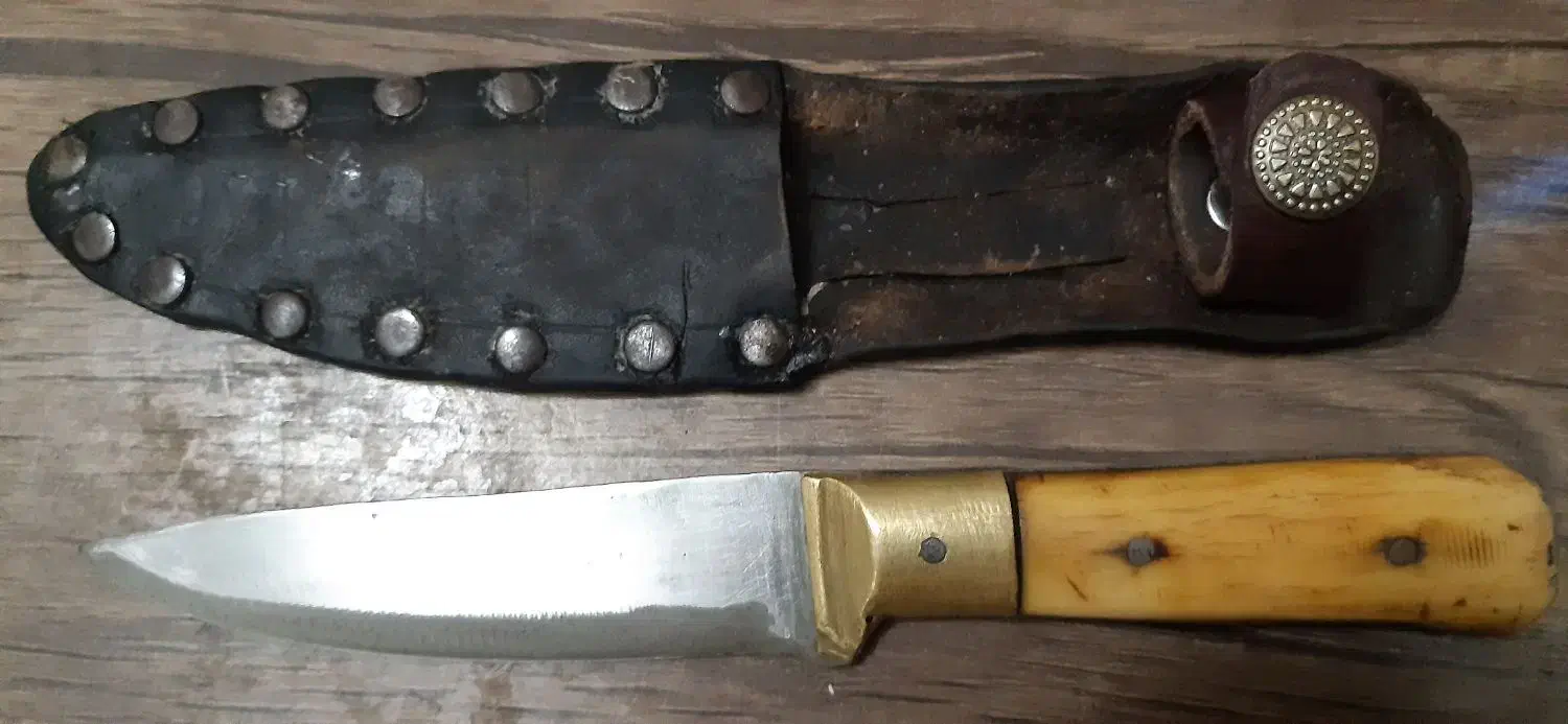 چاقو گالشی اصل قدیمی|کلکسیون اشیاء عتیقه|سرخنکلاته, |دیوار