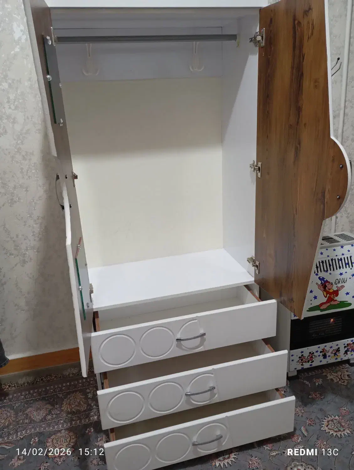 کمد جای لباس|جاکفشی، کمد، دراور|الیگودرز, |دیوار