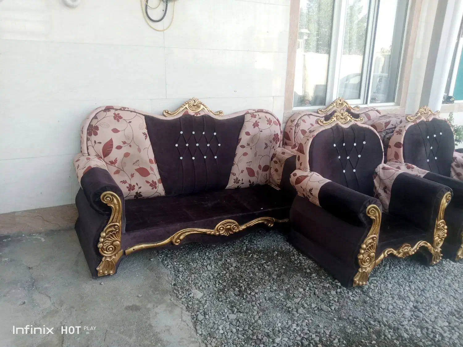 سلام مبل هفت نفره سالم وبدون پارگی|مبلمان خانگی و میز عسلی|روانسر, |دیوار