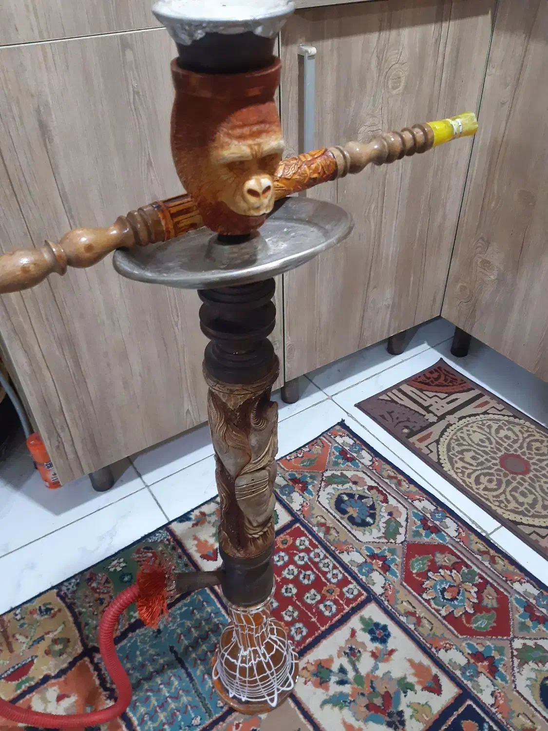 قلیان چوبی و برنجی|کلکسیون و سرگرمی|اندیشه, اندیشه فاز ۱|دیوار