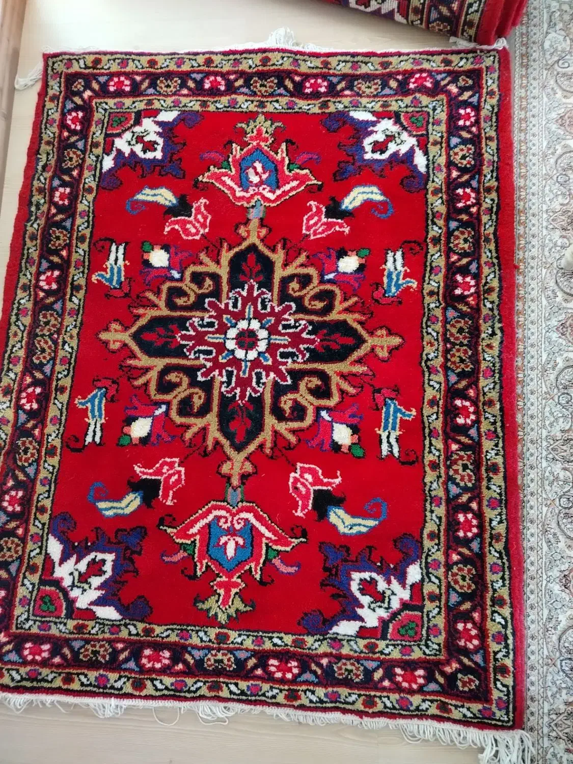 یک جفت فرش دستبافت هریس نقشه (نو)|فرش|تبریز, |دیوار