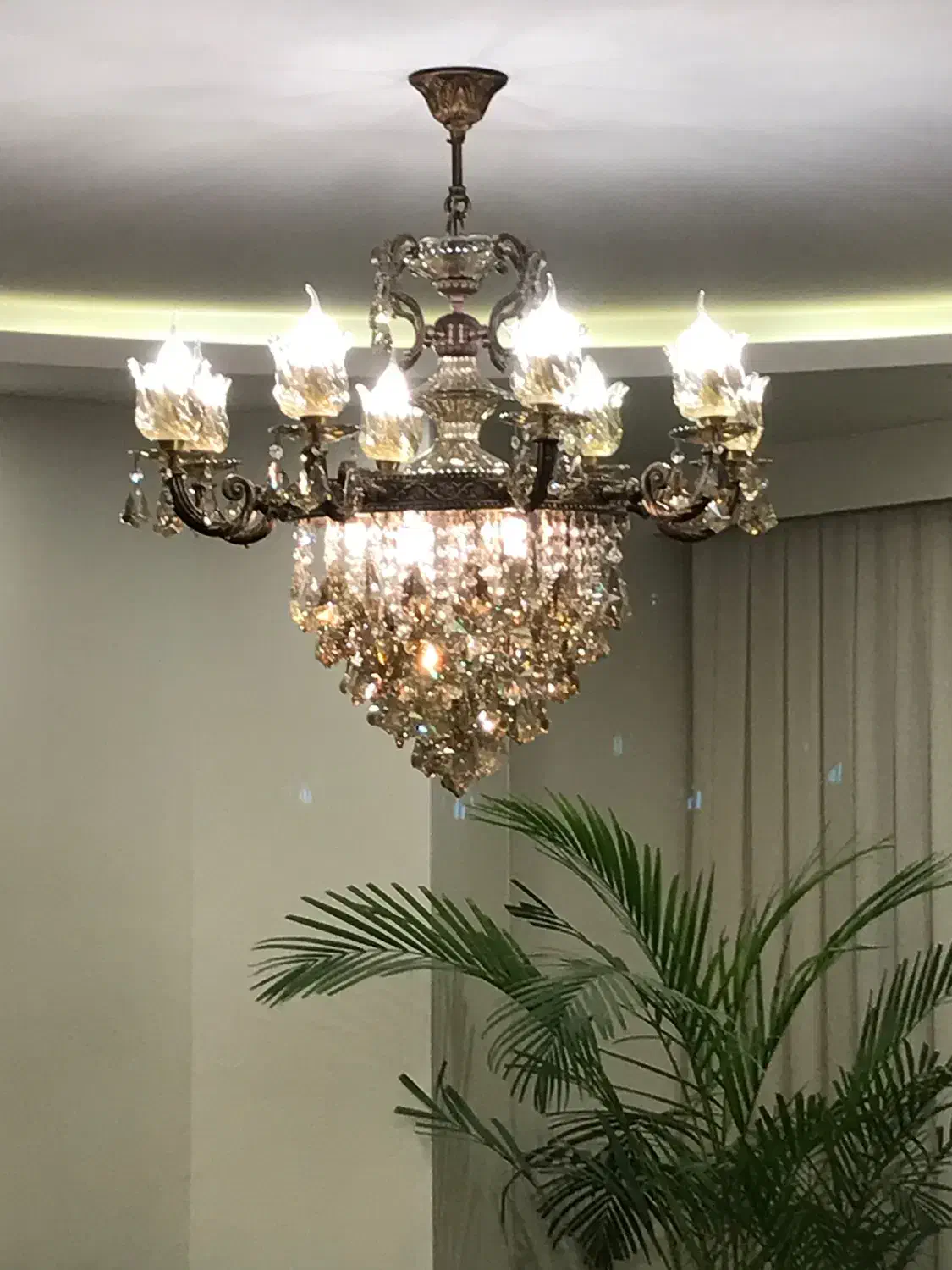 لوستر برنز|لوستر و چراغ آویز|گرگان, |دیوار