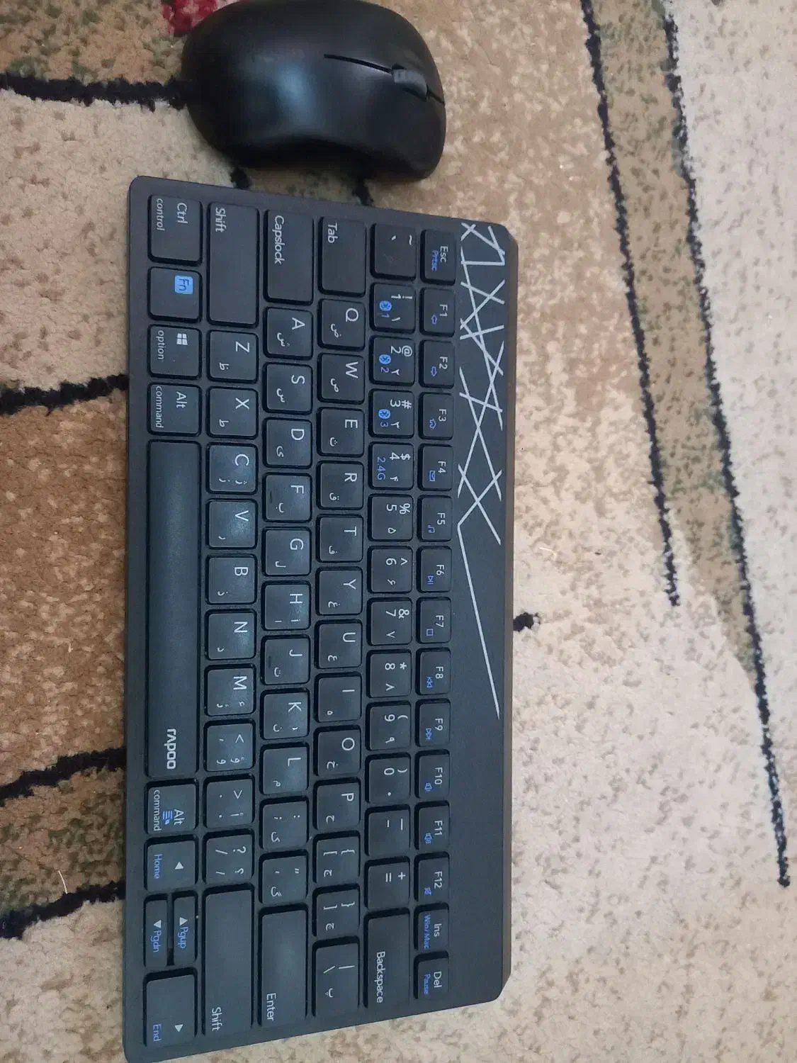 کیبورد و موس بیصدا رپو مدل ۸۰۰۰ ام|قطعات و لوازم جانبی رایانه|تهران, جنتآباد مرکزی|دیوار