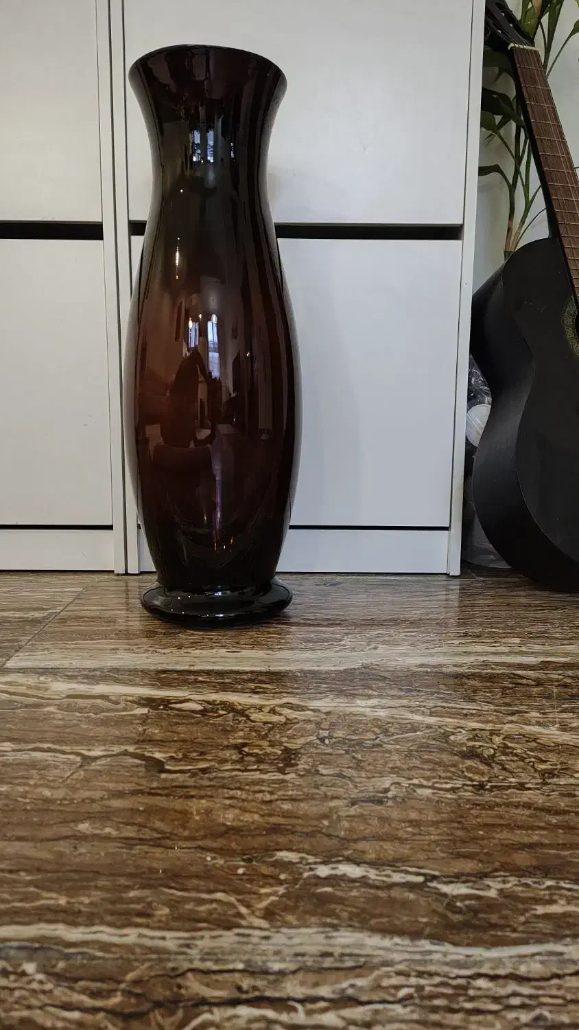 گلدان شیشه ای بنفش|صنایع دستی و سایر لوازم تزئینی|تهران, سازمان برنامه جنوبی|دیوار