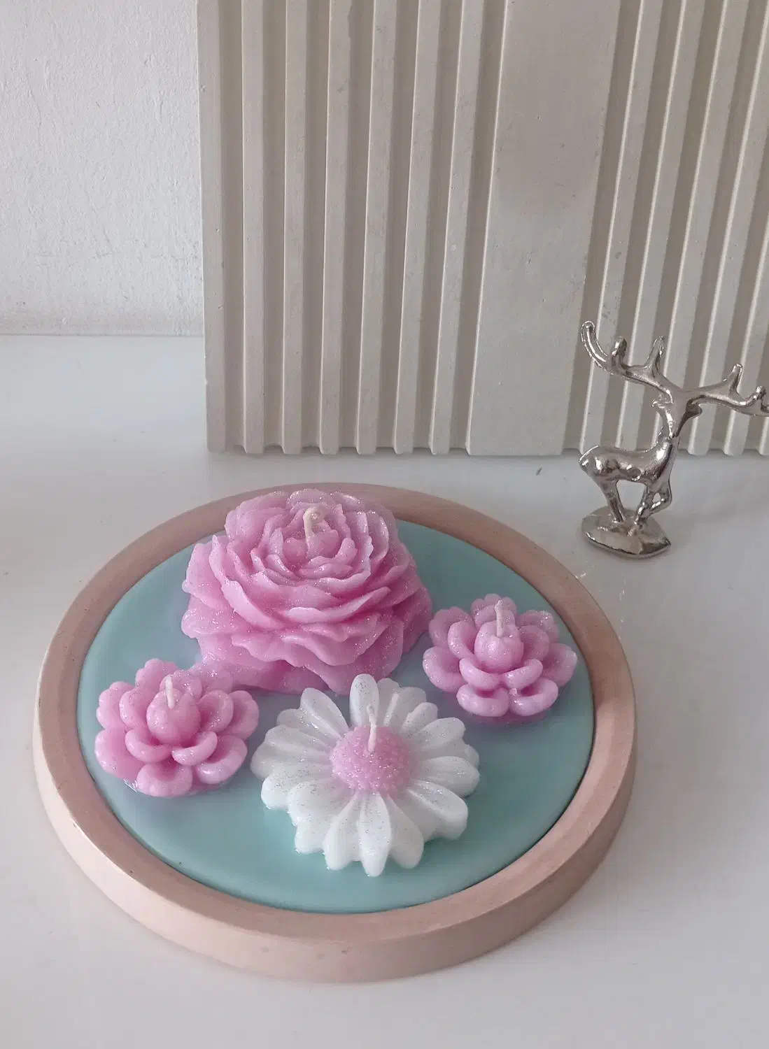 ساخت شمع با قالب سنگ مصنوعی و شات|صنایع دستی و سایر لوازم تزئینی|کوهدشت, |دیوار