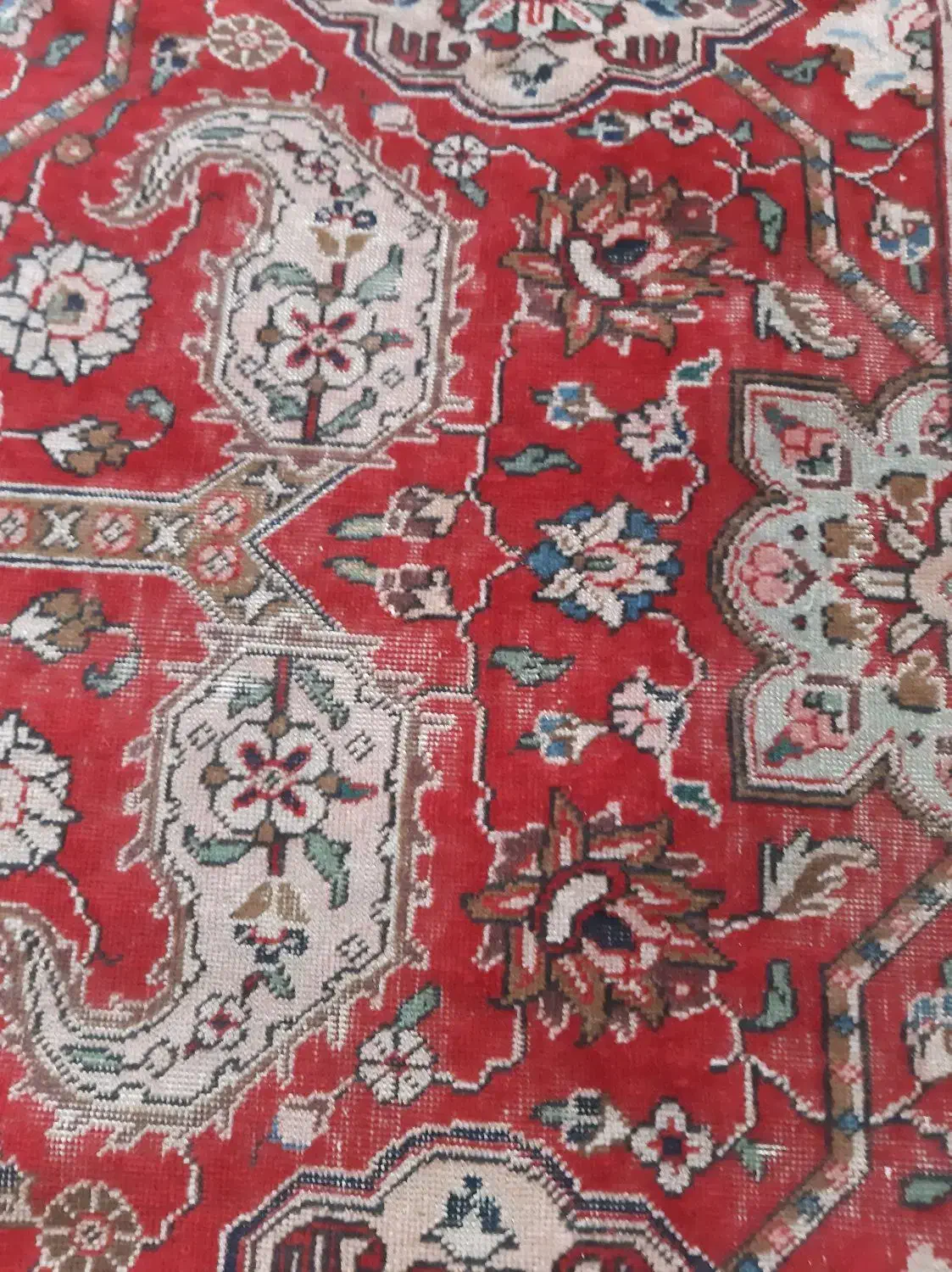 فرش مشهد کارکرده ۱۲ متری پارگی نداره|فرش|باسمنج, |دیوار