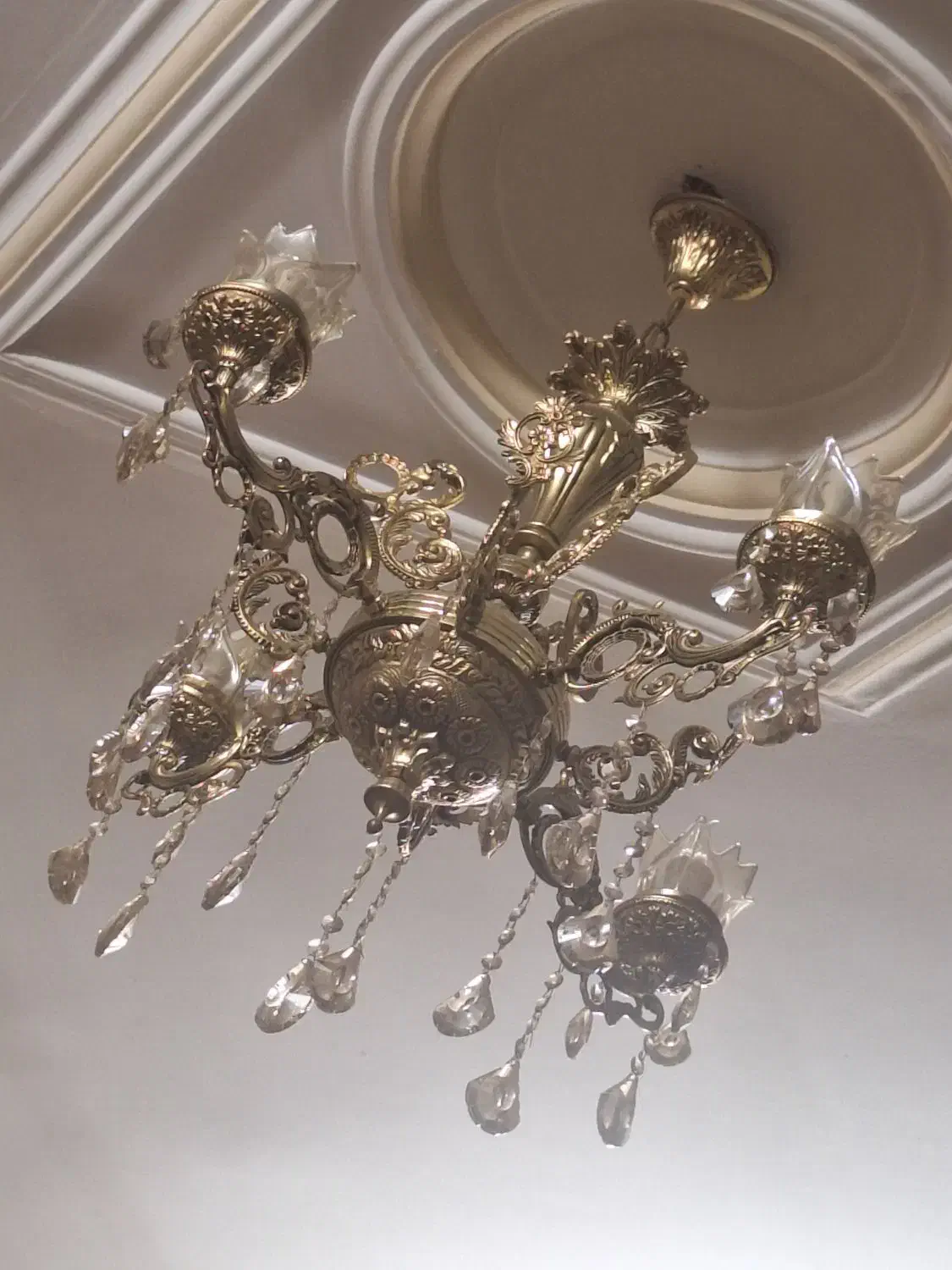 لوستر آنتیک ۴ شاخه|لوستر و چراغ آویز|مشهد, بهمن|دیوار