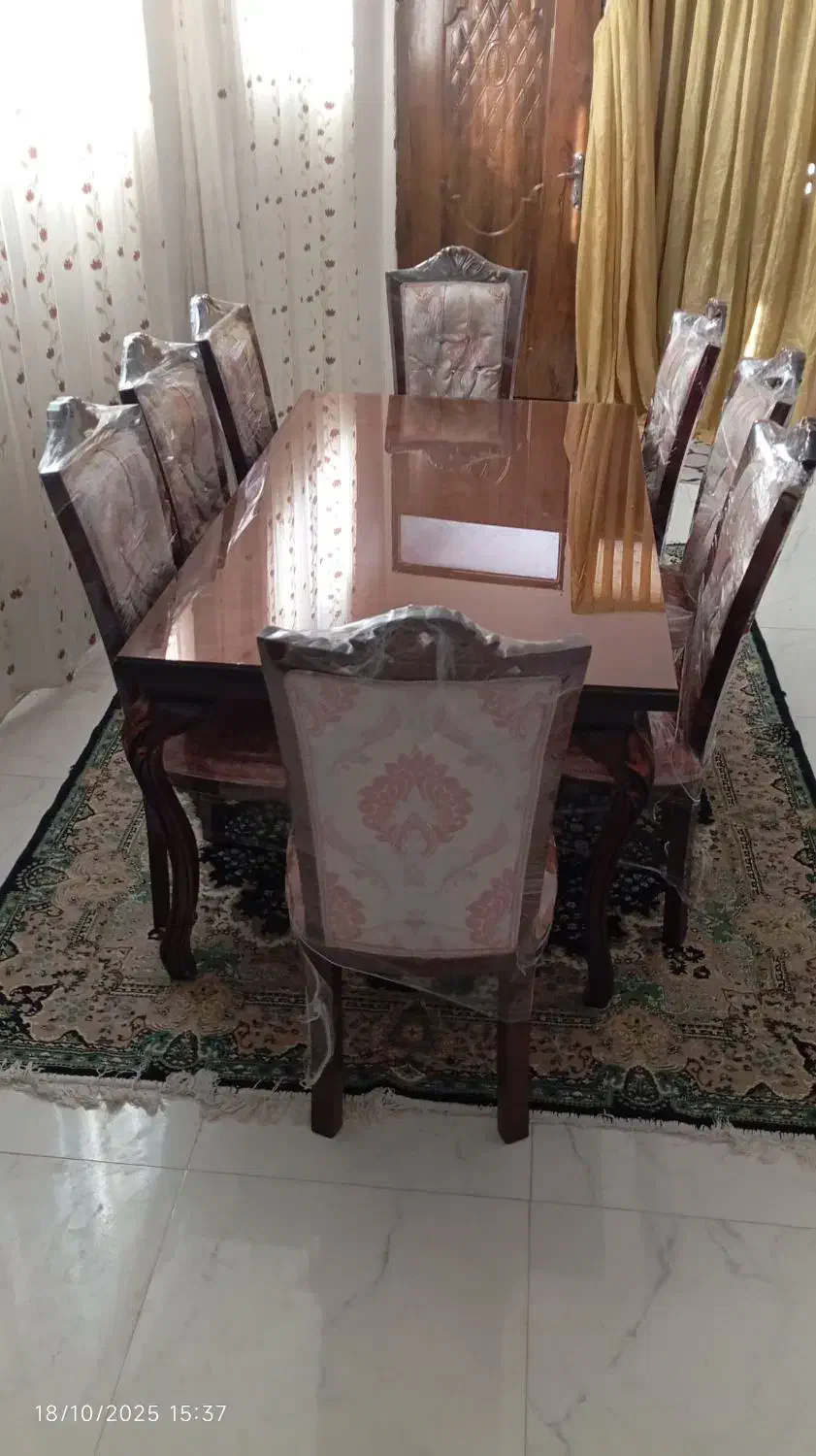 میز غذاخوری هشت نفره|میز و صندلی غذاخوری|ماکو, |دیوار