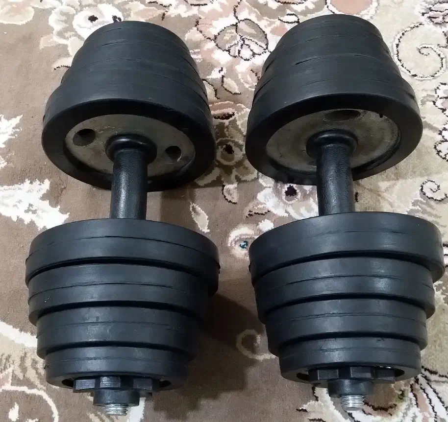 یک جفت دمبل متغیر 20 کیلویی Record|تجهیزات ورزشی|ری, ظهیرآباد|دیوار