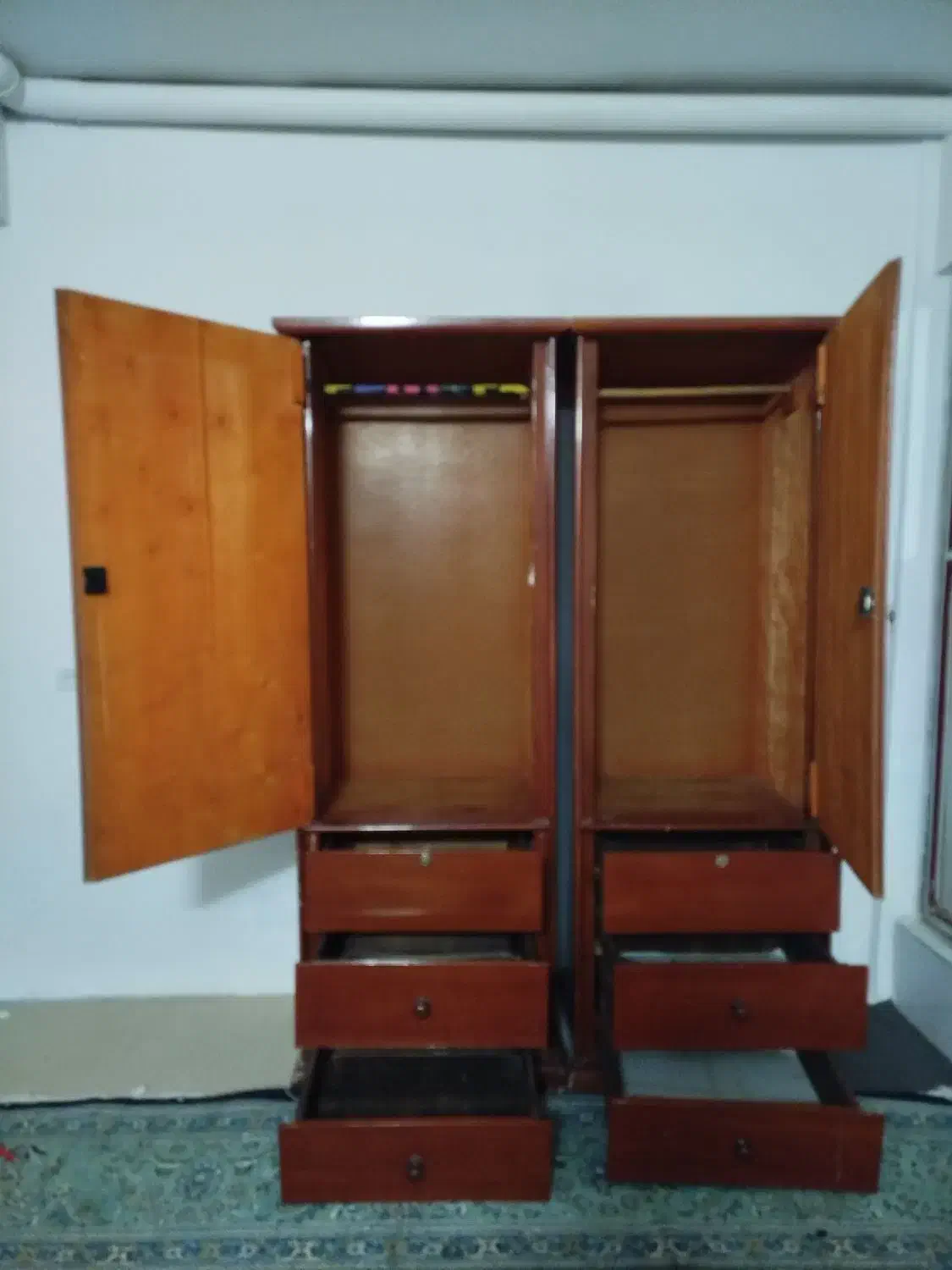 کمد لباس چوبی|جاکفشی، کمد، دراور|مشهد, چهارچشمه|دیوار