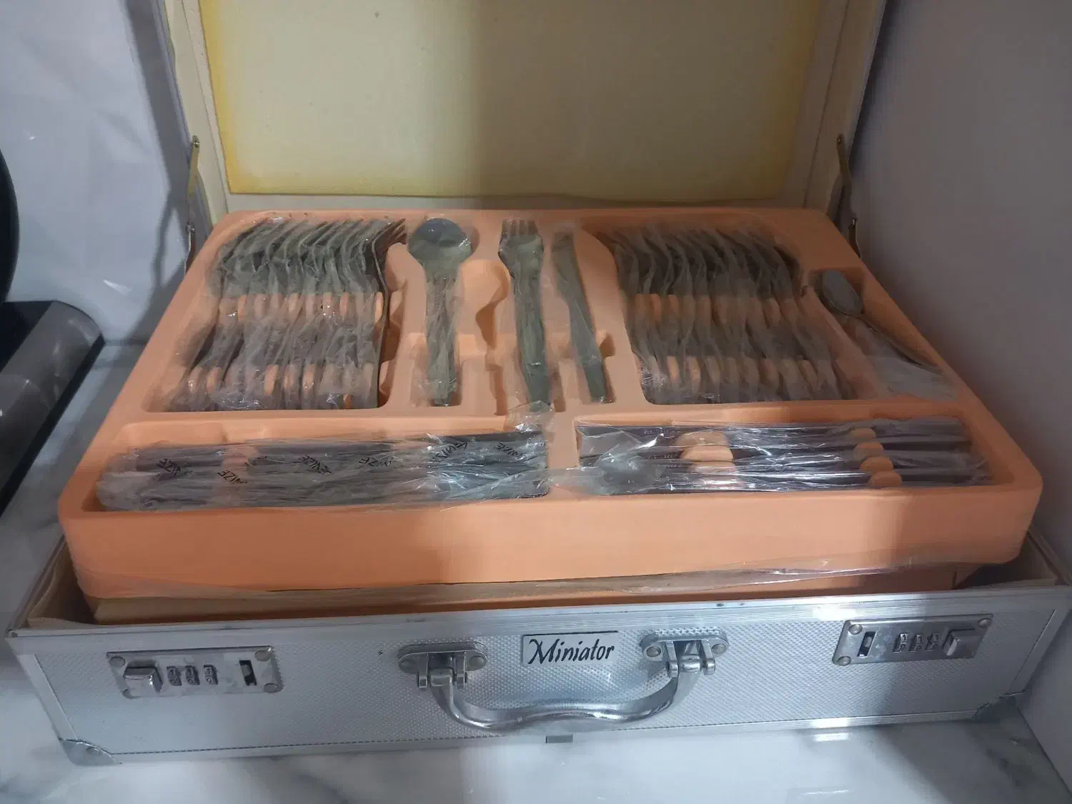 چمدان جا قاشق چنگال نونو|ظروف سرو و پذیرایی|نهاوند, |دیوار