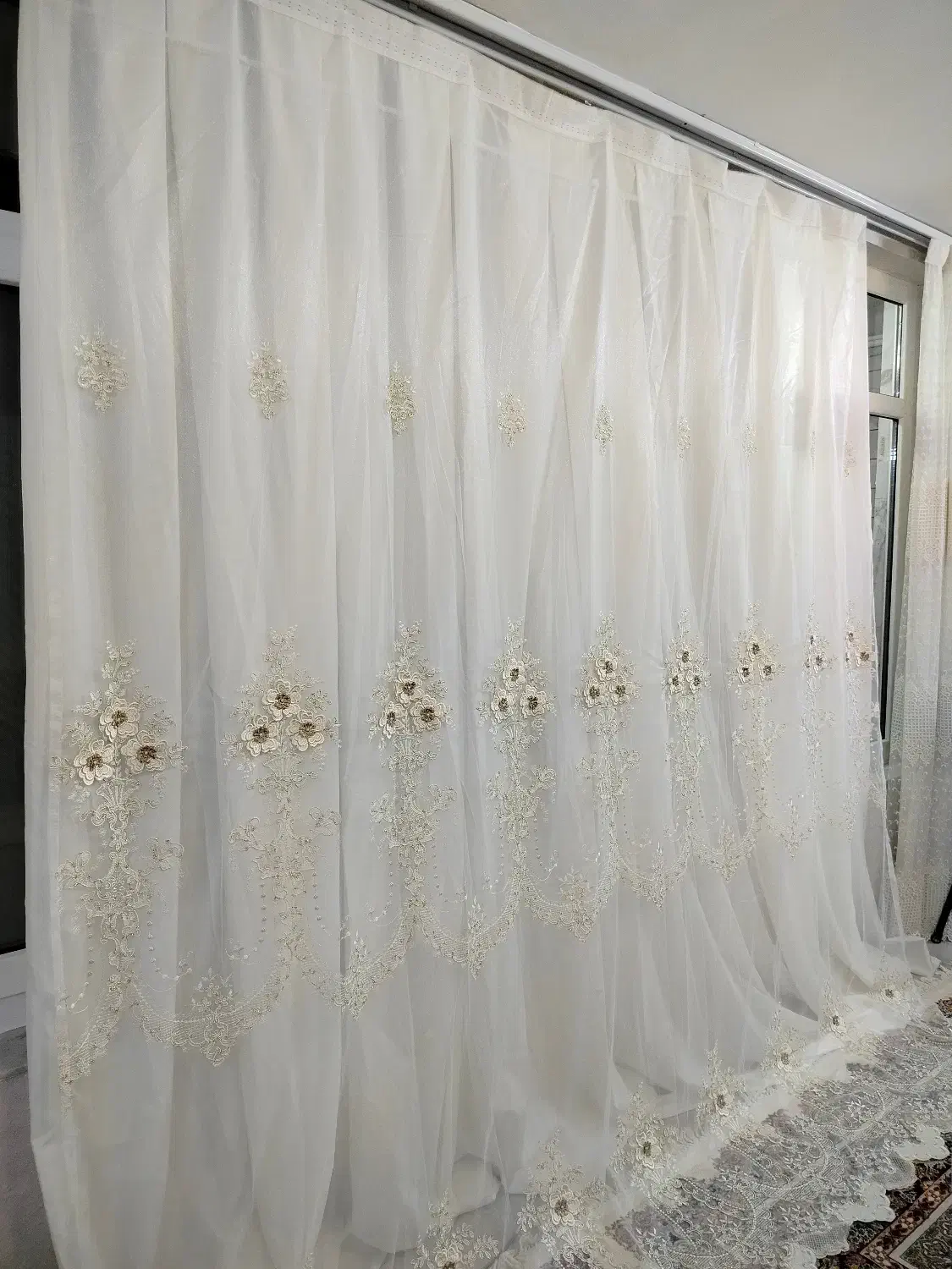 پرده پذیرایی و آشپزخانه|پرده، رانر، رومیزی|قائن, |دیوار