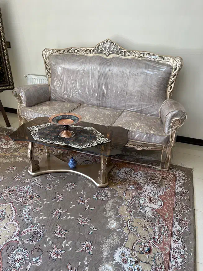 مبل استیل در حد نو مناسب جهزیه|مبلمان خانگی و میز عسلی|اصفهان, سرشبادران|دیوار