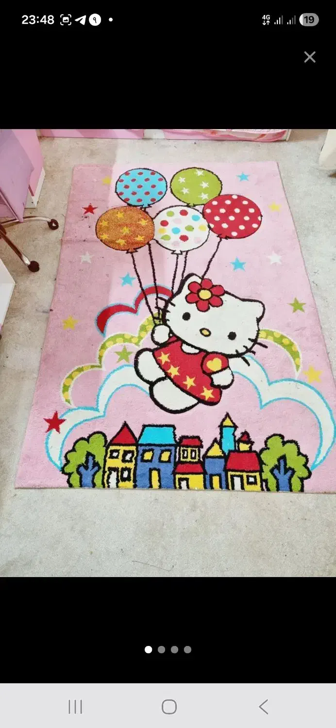 قالیچه ۴ متری اتاق خواب دخترانه|فرش|بندر ماهشهر, |دیوار