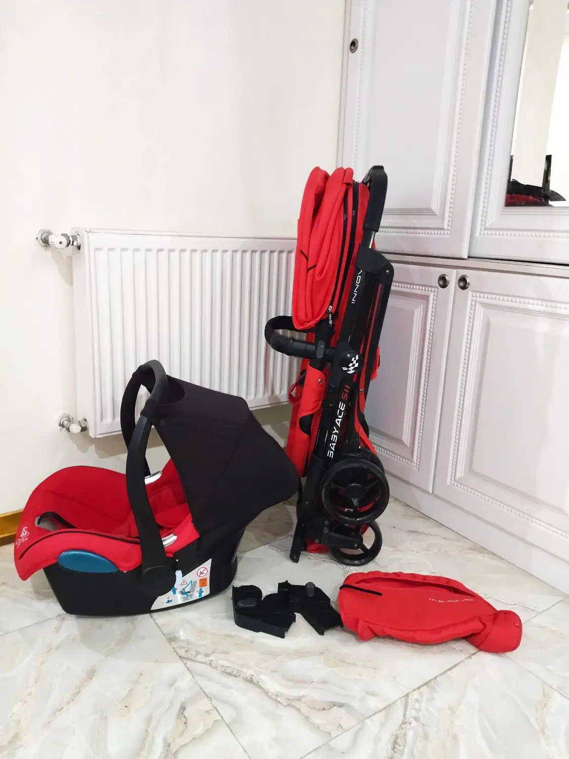 ست کالسکه و کریر بسیارتمیز acebaby خارجی بادوام|کالسکه و لوازم جانبی|تهران, چیتگر جنوبی|دیوار