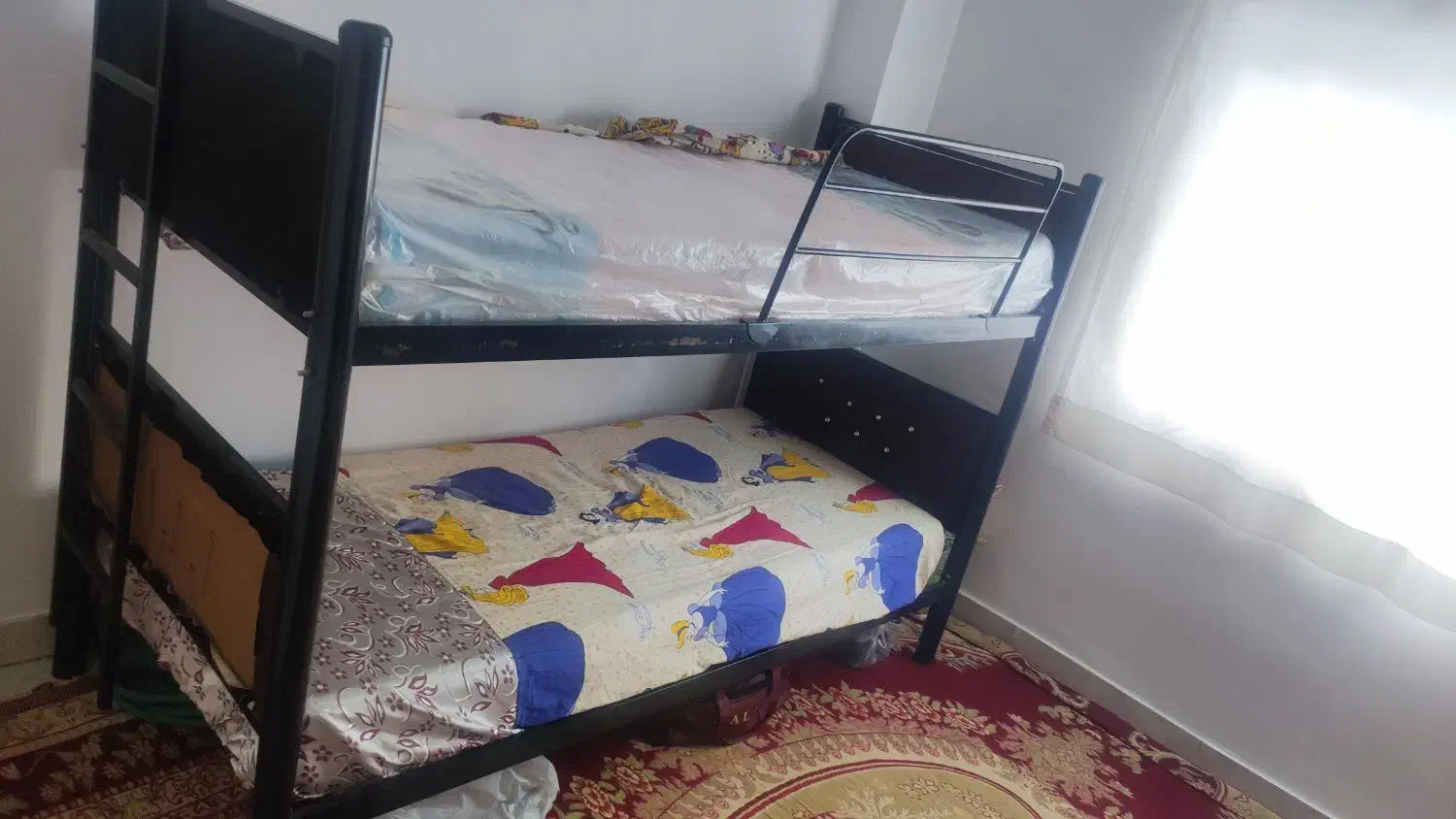 تخت فلزی دوطبقه|تخت و سرویس خواب|آزادشهر, |دیوار