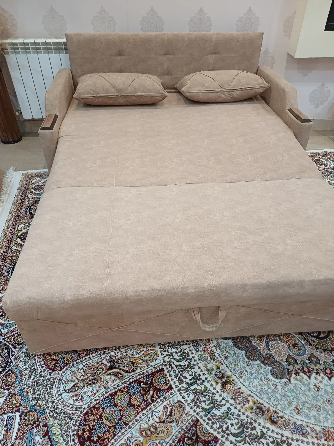 مبل تختخواب شو دونفره تمام MDF|مبلمان خانگی و میز عسلی|رشت, توشیبا|دیوار