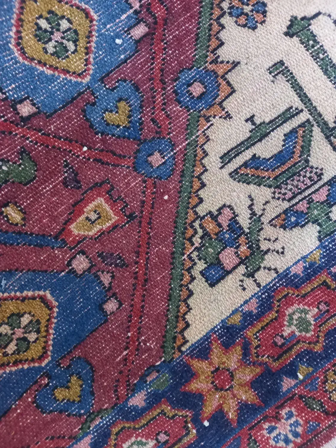 زرنیم کهنه قدیمی سالم سلامت رنگ روناس|فرش|پردیس, فاز ۲|دیوار