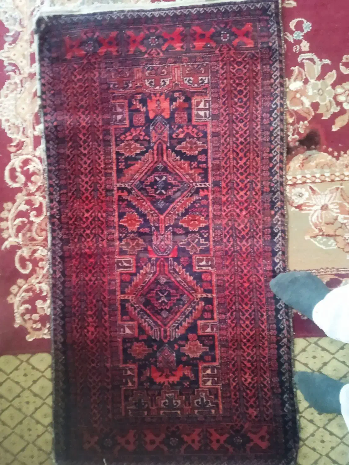 قالیچه قدیمی|کلکسیون اشیاء عتیقه|نجفآباد, یزدانشهر|دیوار