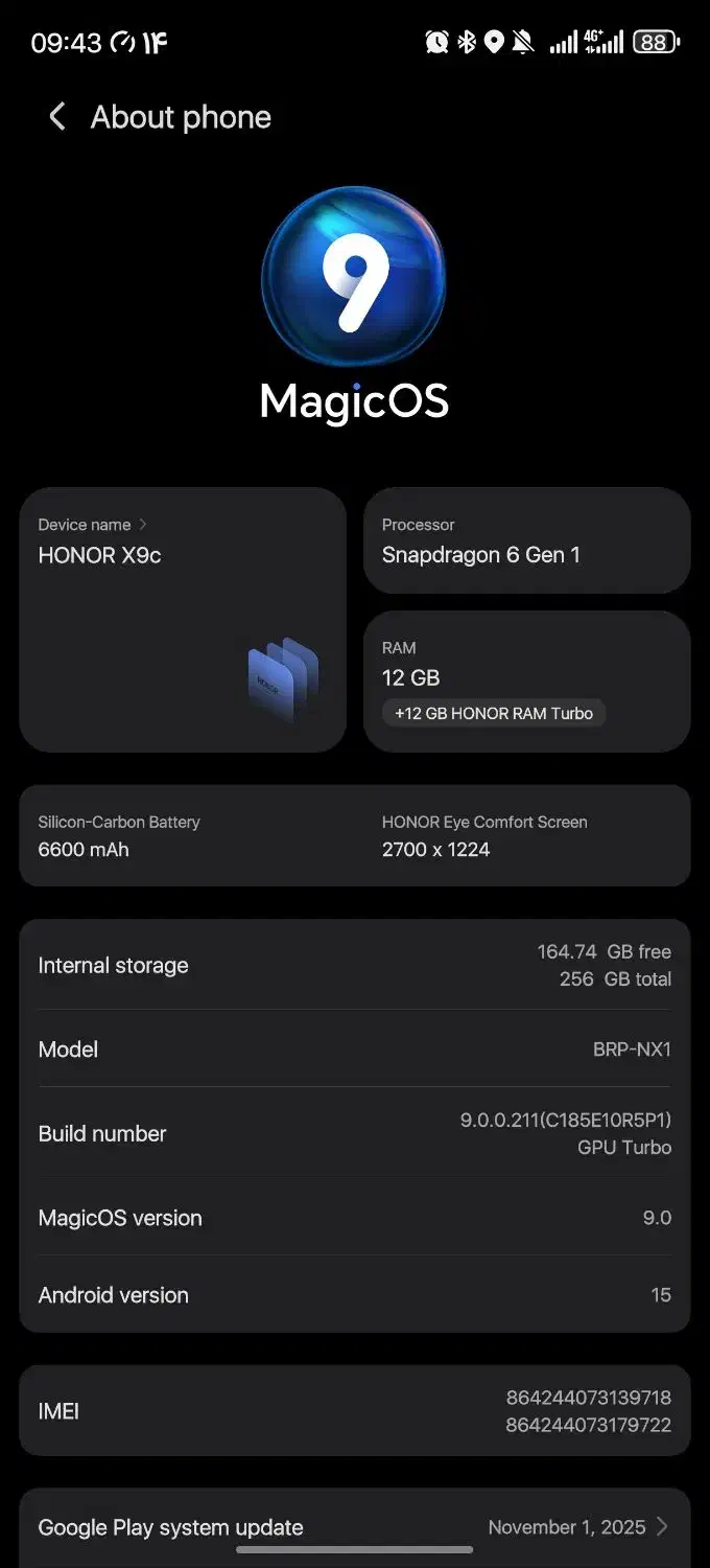 HoNoR X9C 256Gb|موبایل|یزد, |دیوار