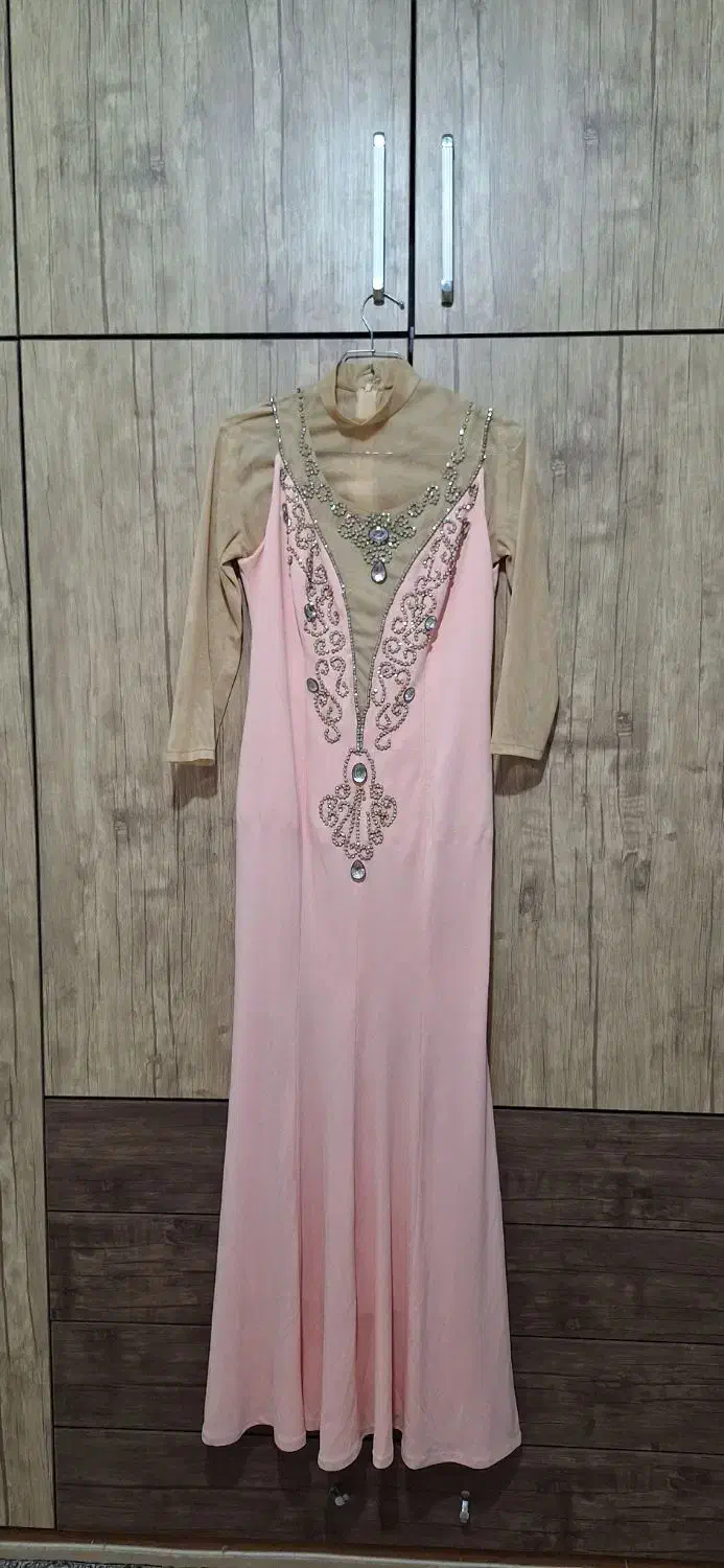 لباس مجلسی گلبهی رنگ|لباس|خمینی‌شهر, |دیوار