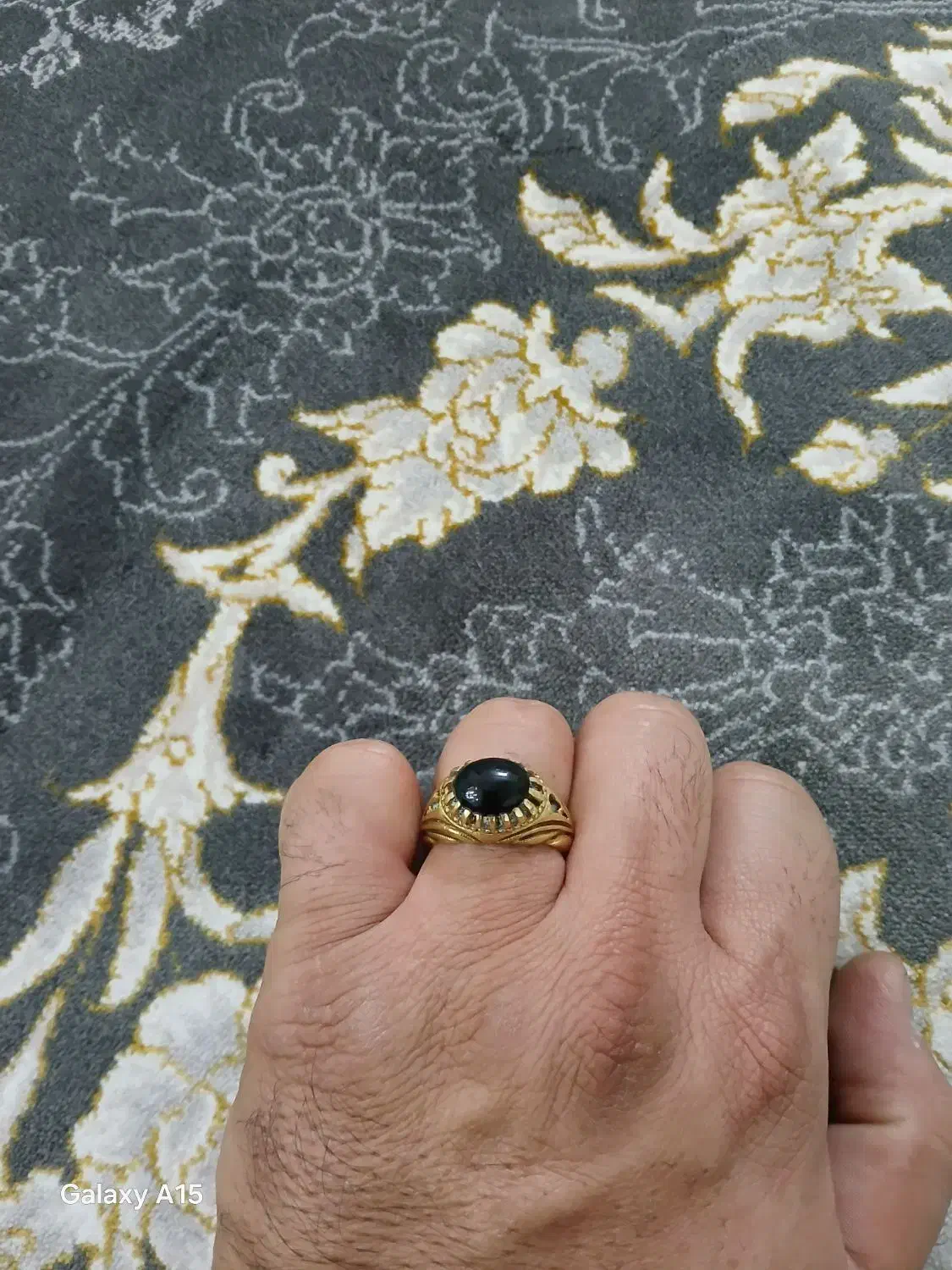 انگشتر عقیق رکاب برنجی دست ساز|بدلیجات|ری, علایین|دیوار