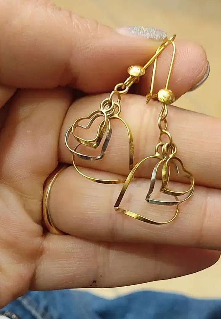 گوشواره ۲گرم  النگو ۱۴|جواهرات|جهرم, |دیوار