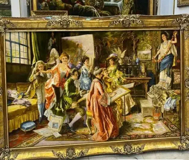 تابلو فرش دستباف ابریشم|تابلو فرش|احمدآبادمستوفی, |دیوار