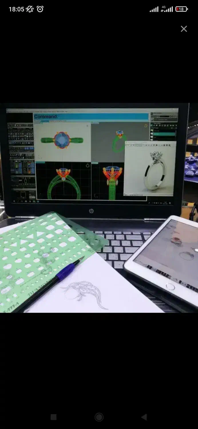 آموزش انلاین گام به گام طراحی حرفه ای طلا و جواهر|خدمات آموزشی|همدان, |دیوار