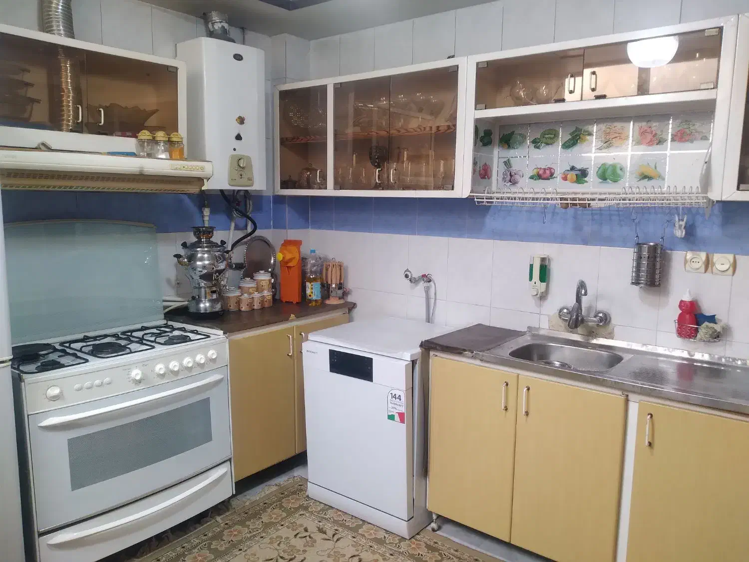 کابینت فلزی|آب‌چکان و نظم‌دهنده ظروف|شاهین‌شهر, شهرک ردانی پور|دیوار