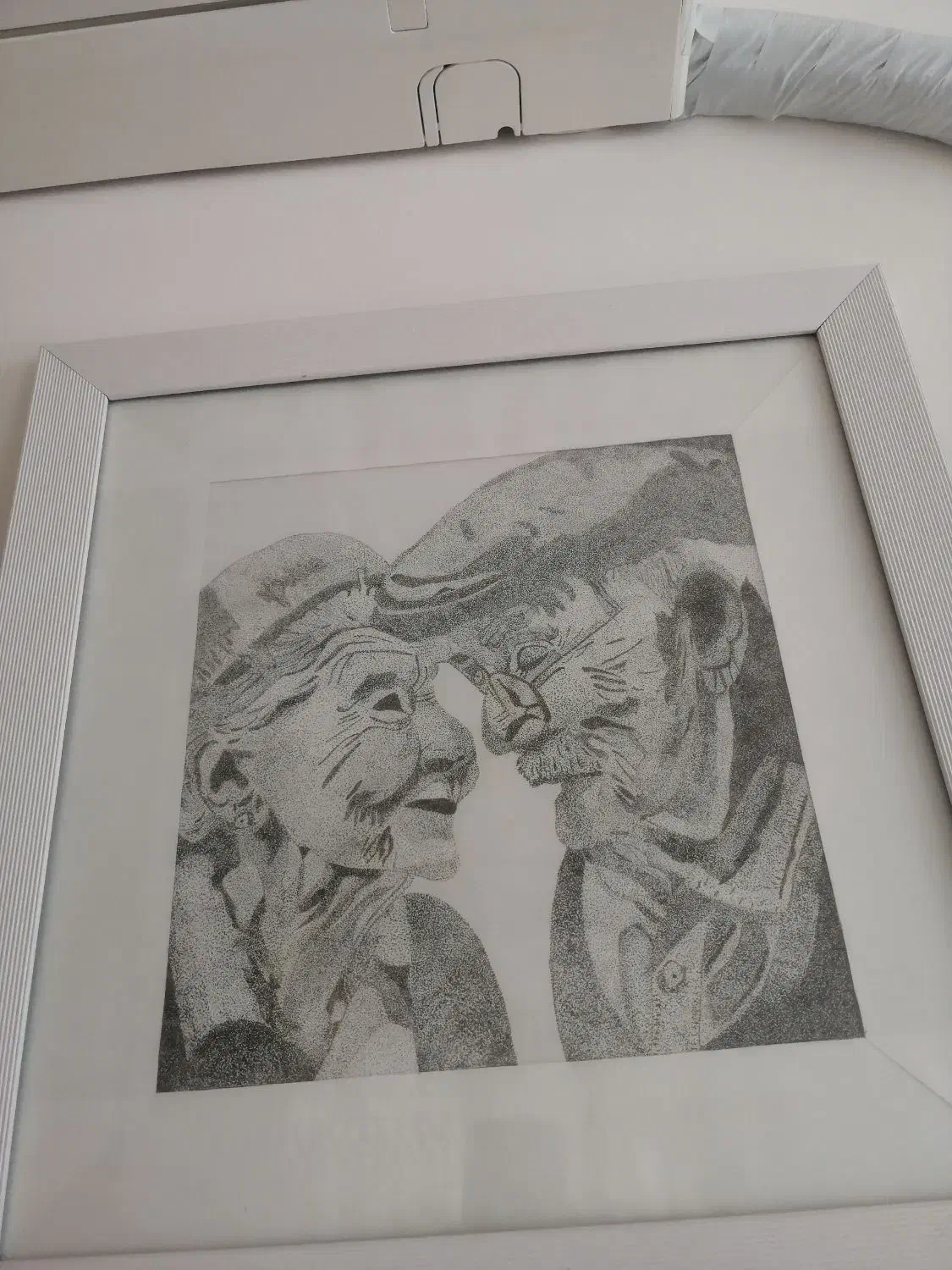 یک عدد تابلو کار دست خودمه با ماژیک نقطه نقطه|تابلو، نقاشی، عکس|میبد, |دیوار