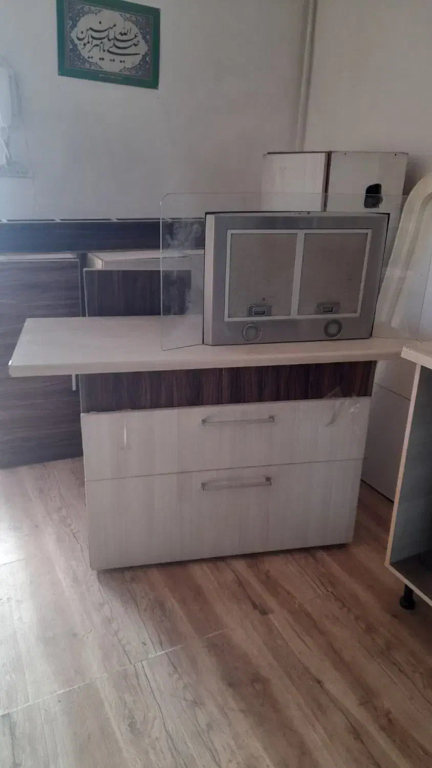 کابینت تمام ام دی اف با هود بالا و پایین|مصالح و تجهیزات ساختمان|نیشابور, شهرک رضوی|دیوار