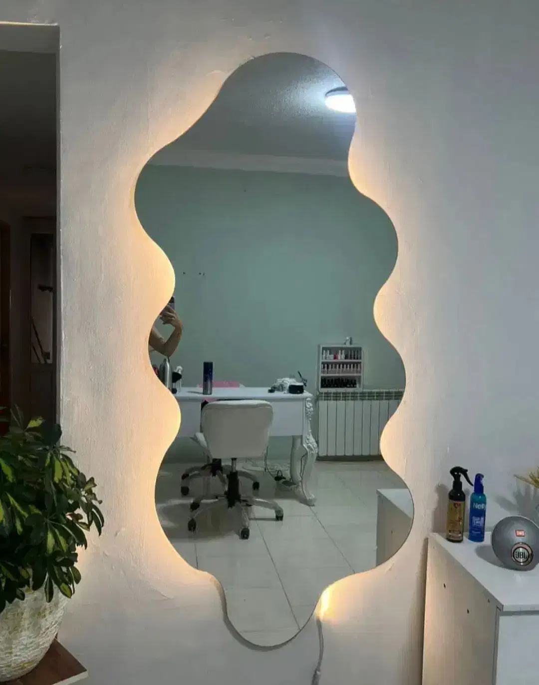 آینه دفرمه مناسب سالن زیبایی ومنزل|آینه|پرند, فاز ۶|دیوار