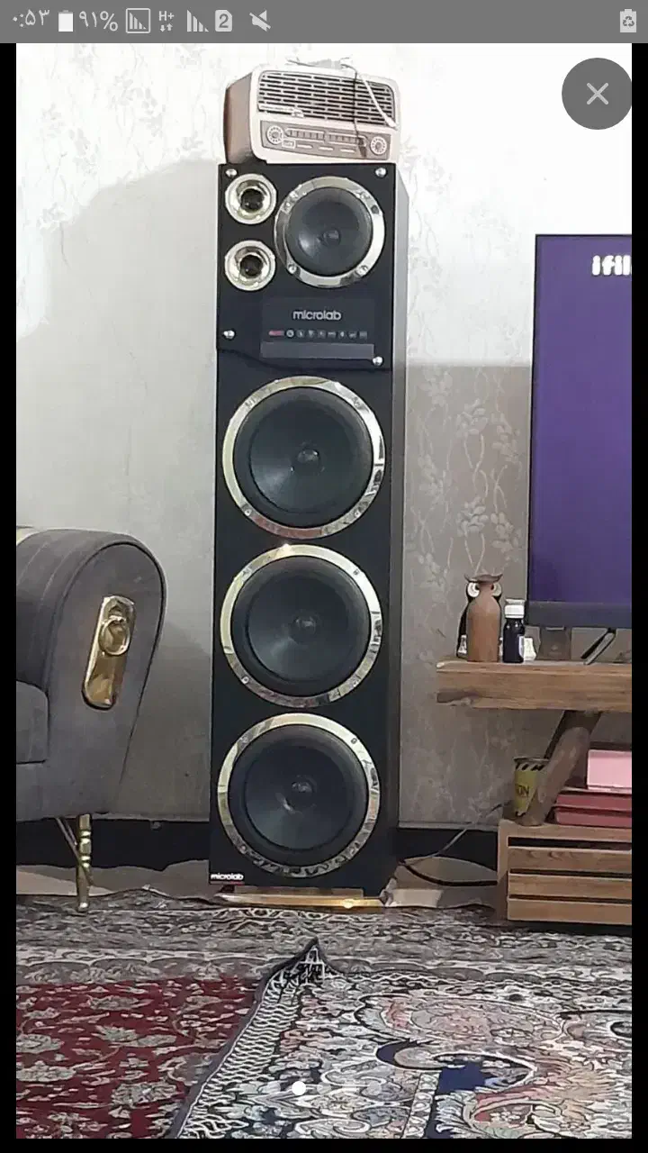 معاوضه اسپیکر نو با موتور هندا تمیز سالم|سیستم صوتی خانگی|اصفهان, مصلی|دیوار