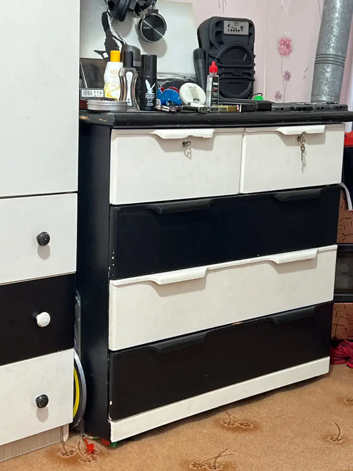 ست کمد و درآور|تخت و سرویس خواب|لنگرود, |دیوار