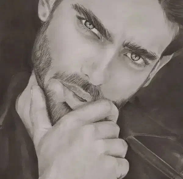 سیاه قلم ب سبک هایپر رئال|تابلو، نقاشی، عکس|زابل, |دیوار