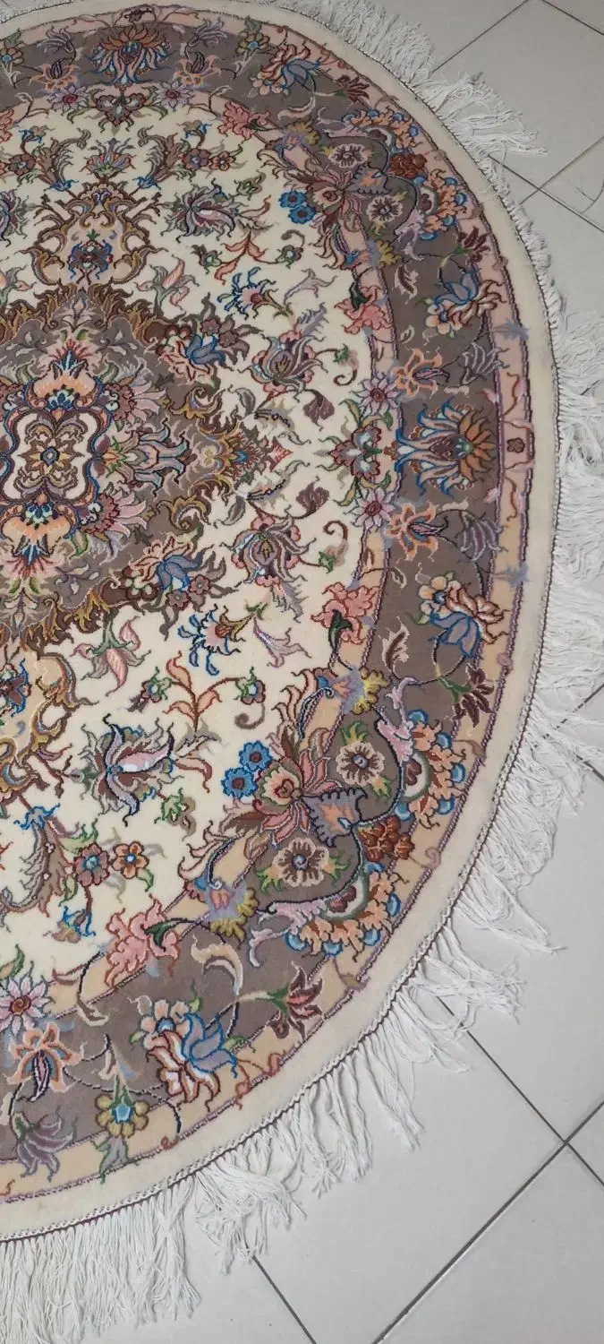 فرش دستبافت بیضی رج ۴۰ (۱/۵×۲) طرح خطیبی|فرش|تبریز, |دیوار