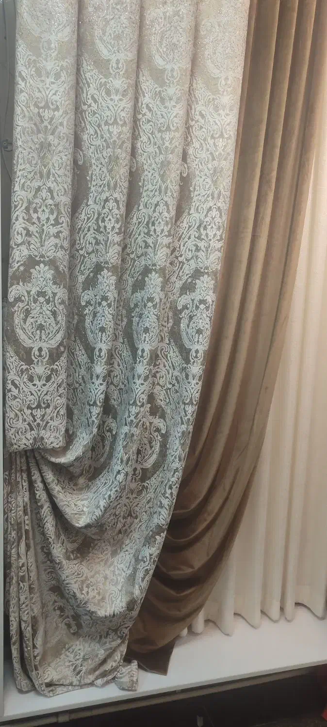 پرده حریر وپانچ|پرده، رانر، رومیزی|پاکدشت, پاکدشت (مامازند)|دیوار