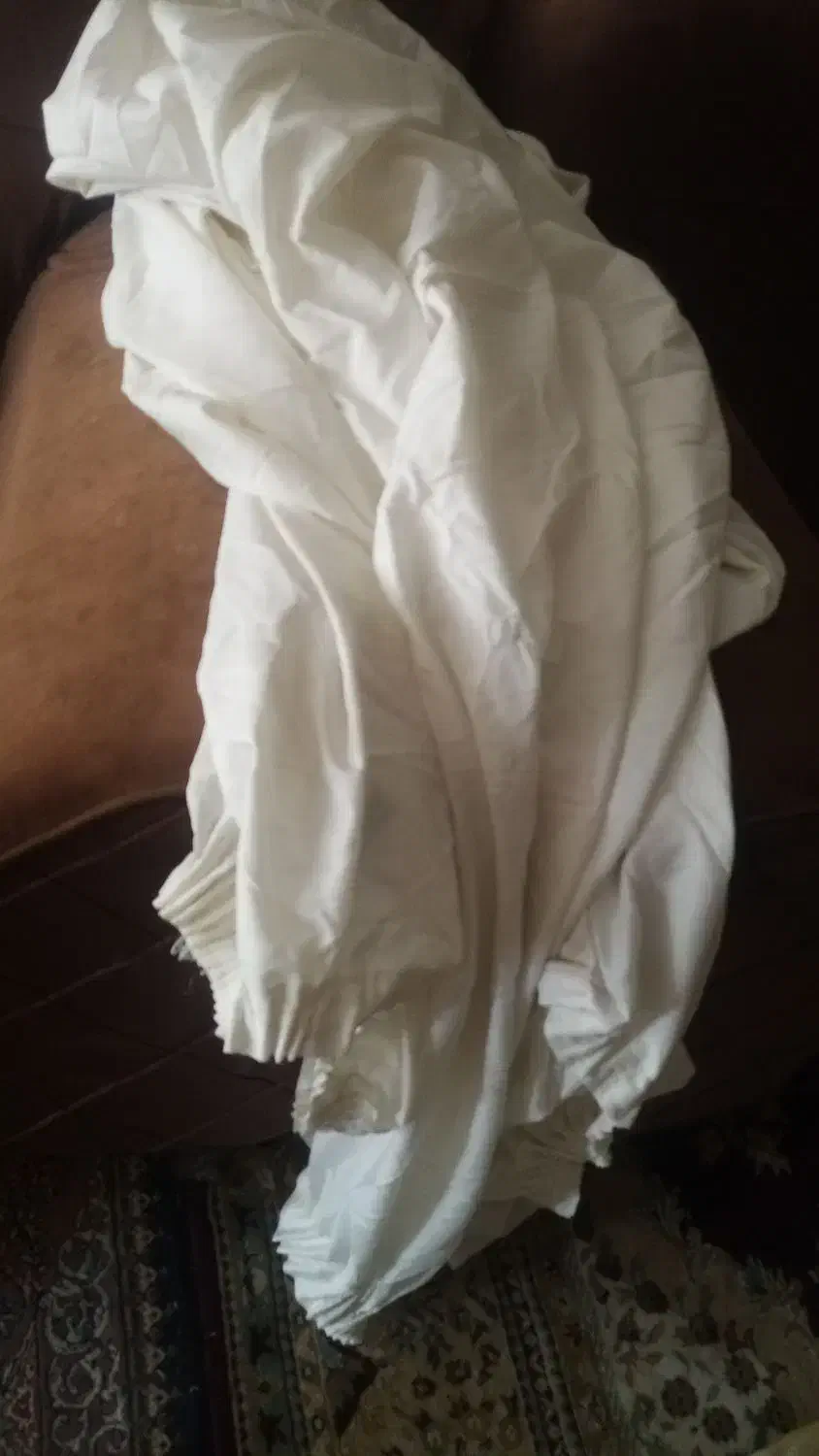 پرده 6 عدد رنگی دوخته شده در حد نو|پرده، رانر، رومیزی|نجف‌آباد, فاز ۲ شهرک آزادگان|دیوار