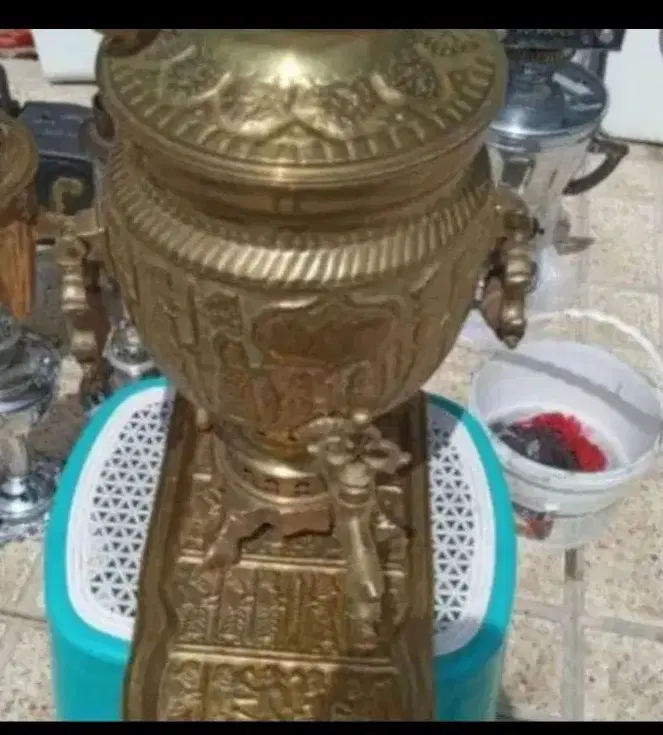 جفت ظرف قلم مسی کارخاص|ظروف سرو و پذیرایی|تهران, خلازیر|دیوار