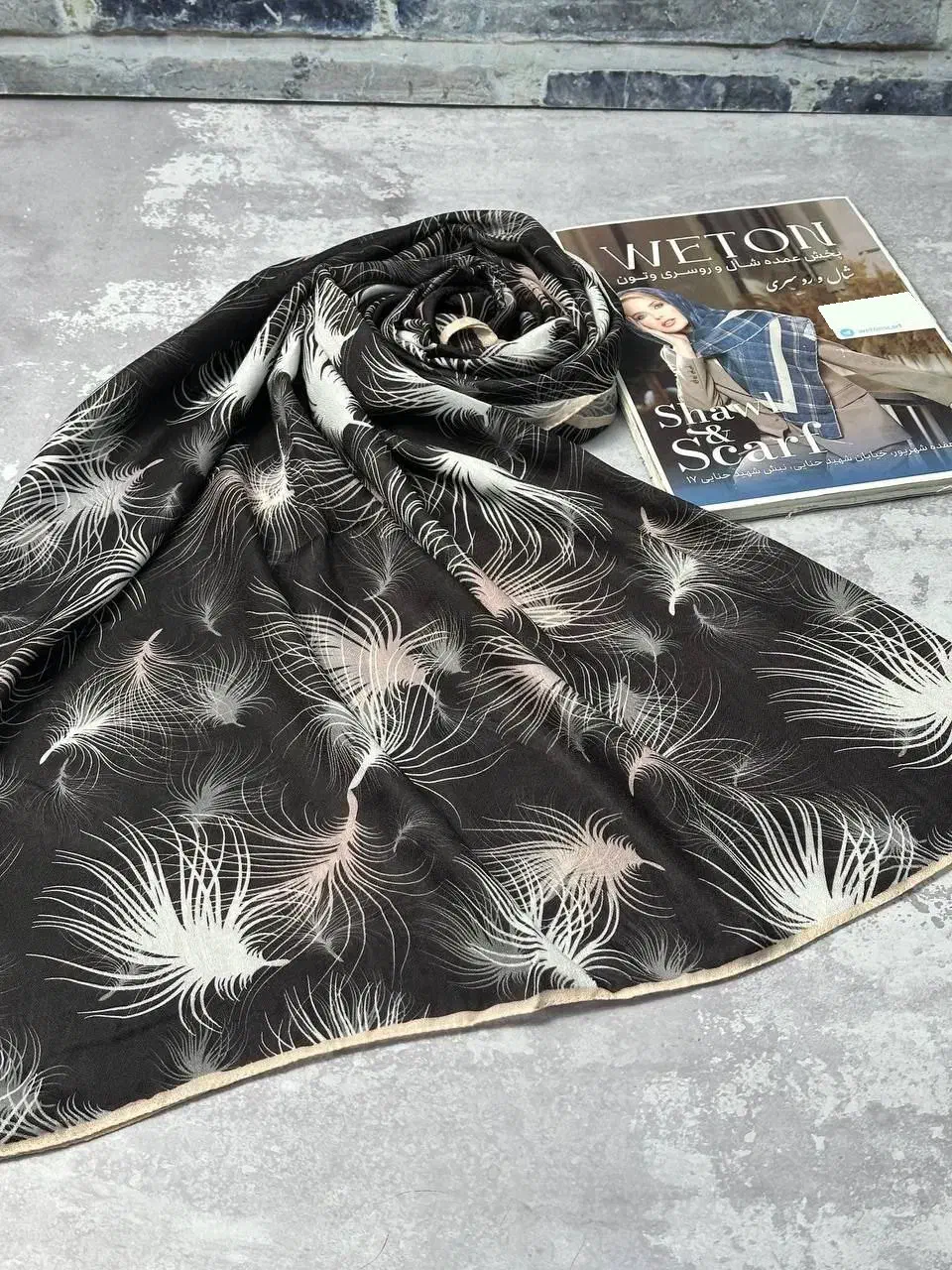 روسری نخی تکرنگ سانیا، راحت و شیک برای روزمره|لباس|کنارک, |دیوار