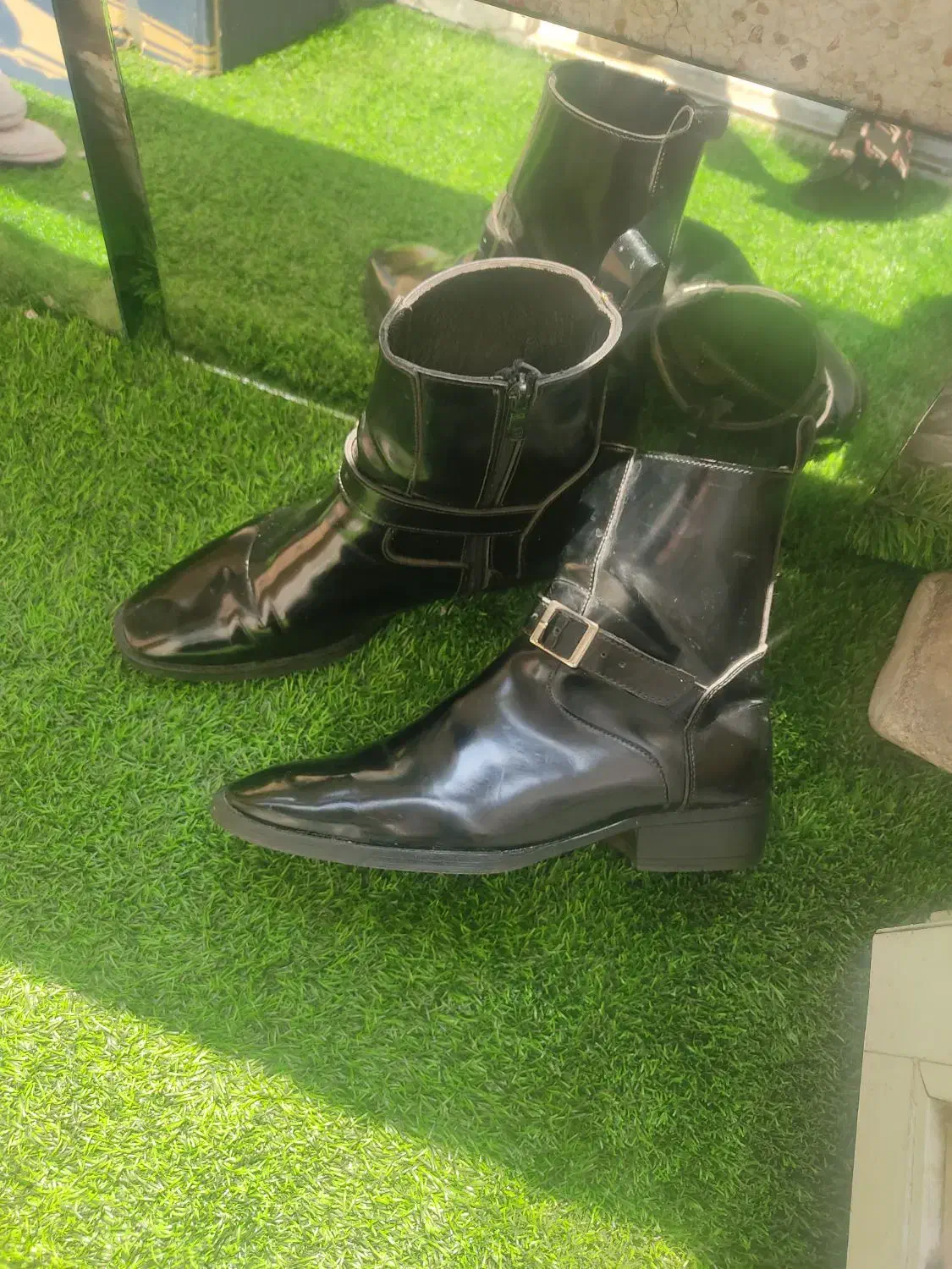 پوتین وارداتی آمریکایی سایز۲۶/۵سانت چرم بوفالو|کیف، کفش، کمربند|ساری, |دیوار