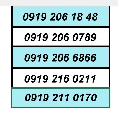 0919.207.68.64|سیمکارت|کرج, گلشهر|دیوار