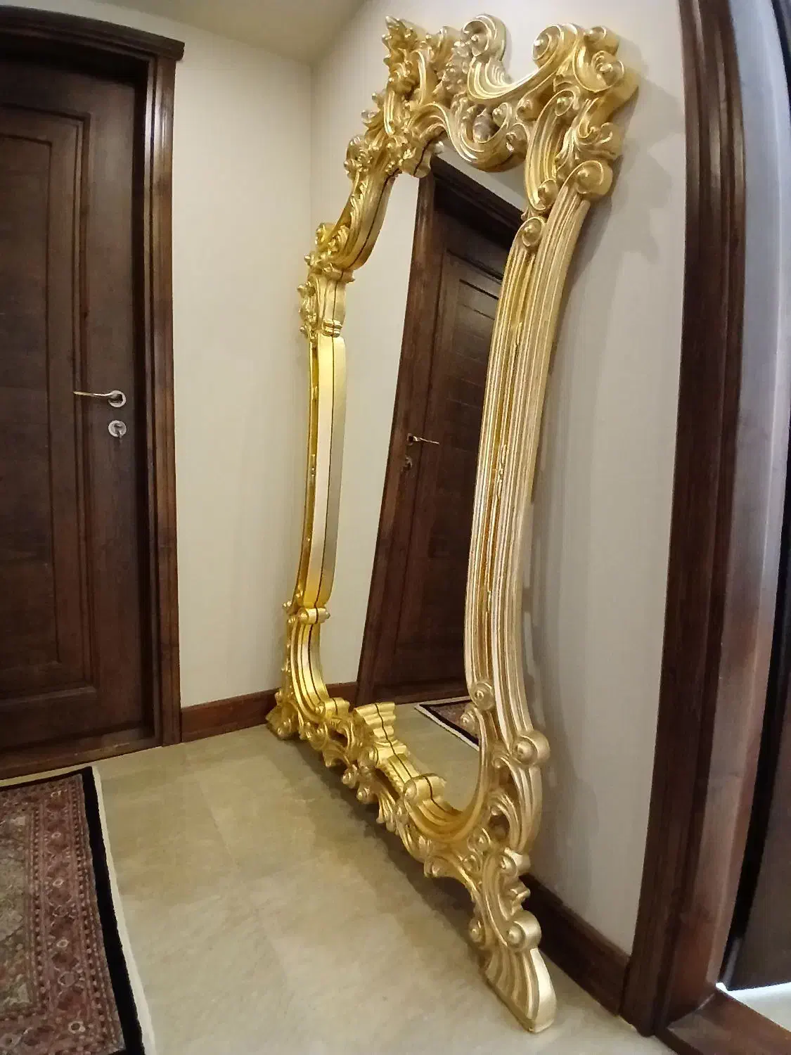 آینه ایستاده چوبی منبت کاری|آینه|تهران, سازمان برنامه شمالی|دیوار