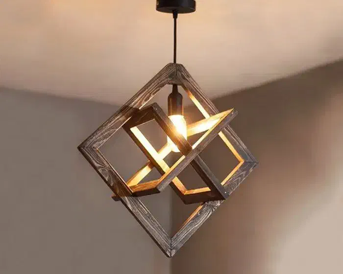 لوستر چوبی|لوستر و چراغ آویز|ساوه, |دیوار