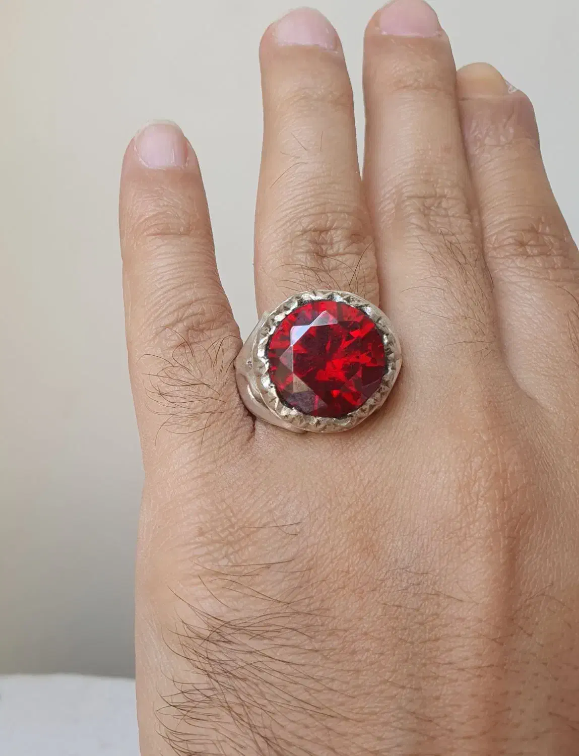 گارنت پایروپ ۲۰ قیراط رکاب نقره|جواهرات|تهران, سازمان برنامه جنوبی|دیوار