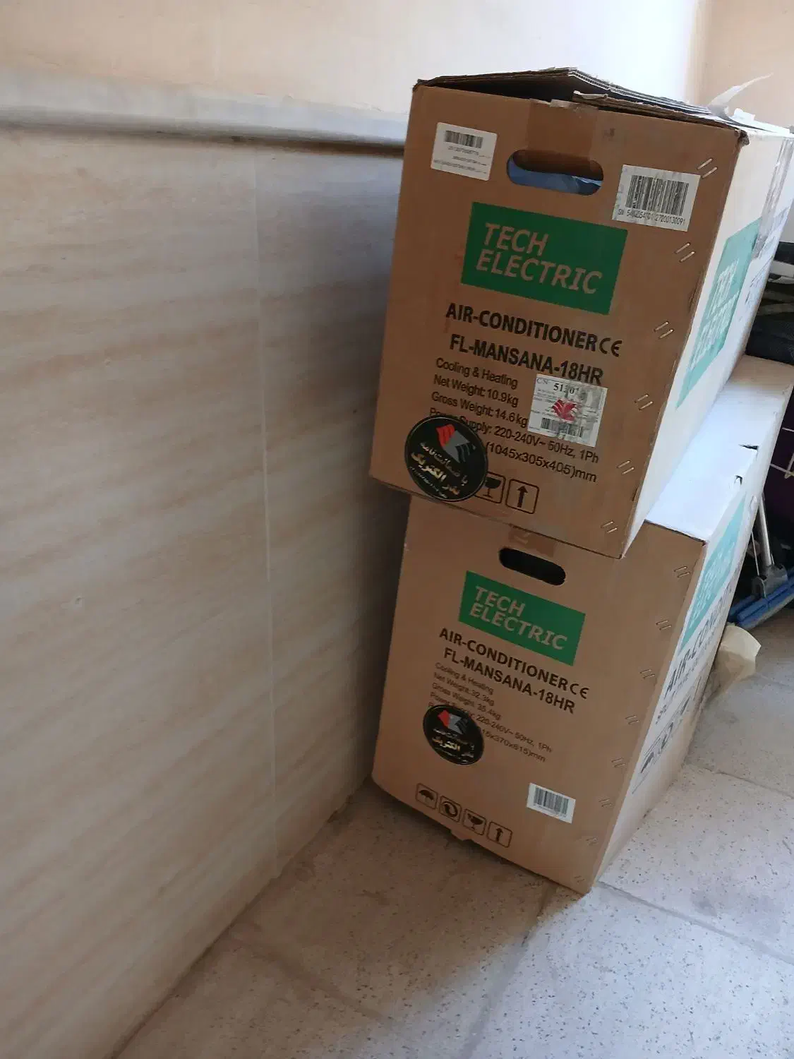 اسپیلت دیواری سرد و گرم اینورتردار تک الکتریک۱۸۰۰۰|کولر گازی و فنکوئل|بجنورد, |دیوار