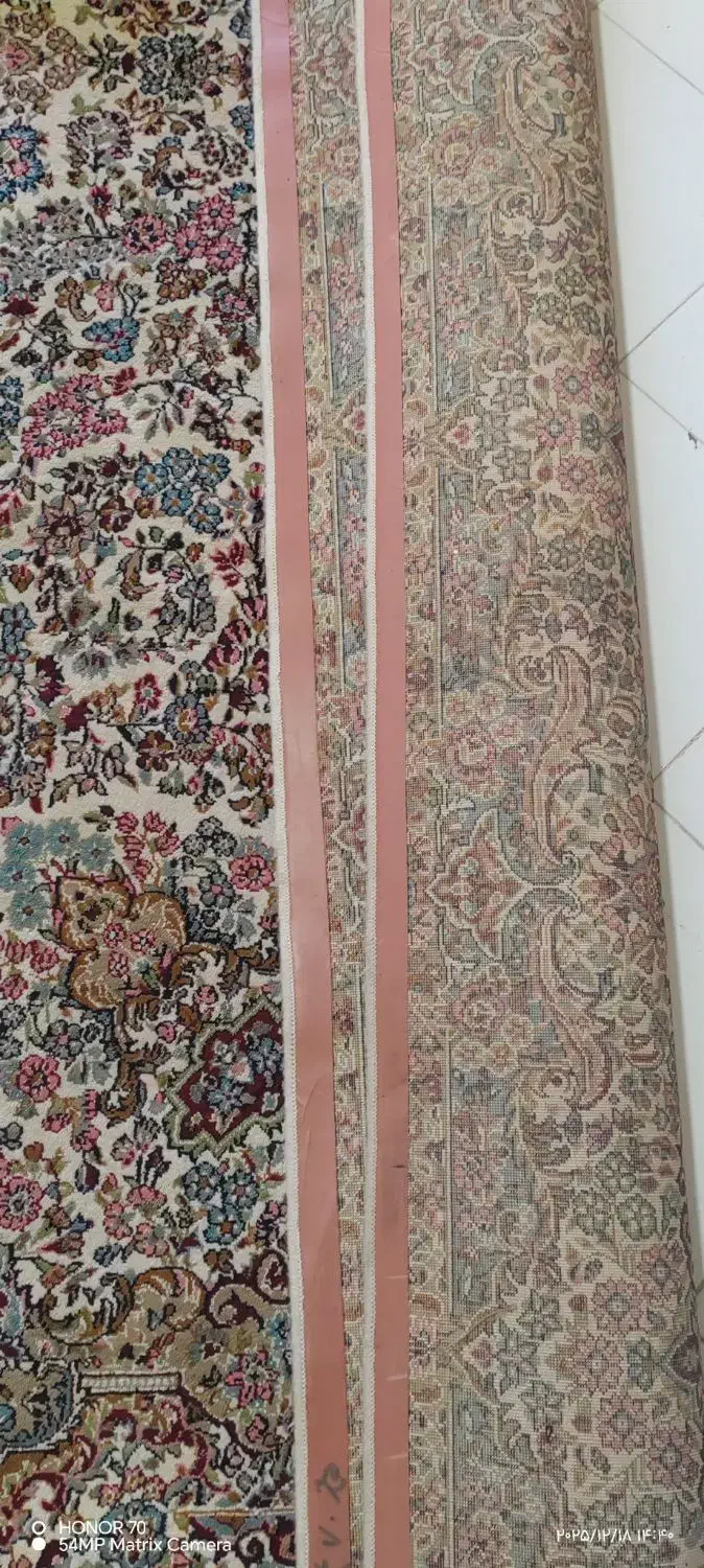 2تخته قالی ماشینی 9متری  1200شانه|فرش|کرمان, |دیوار