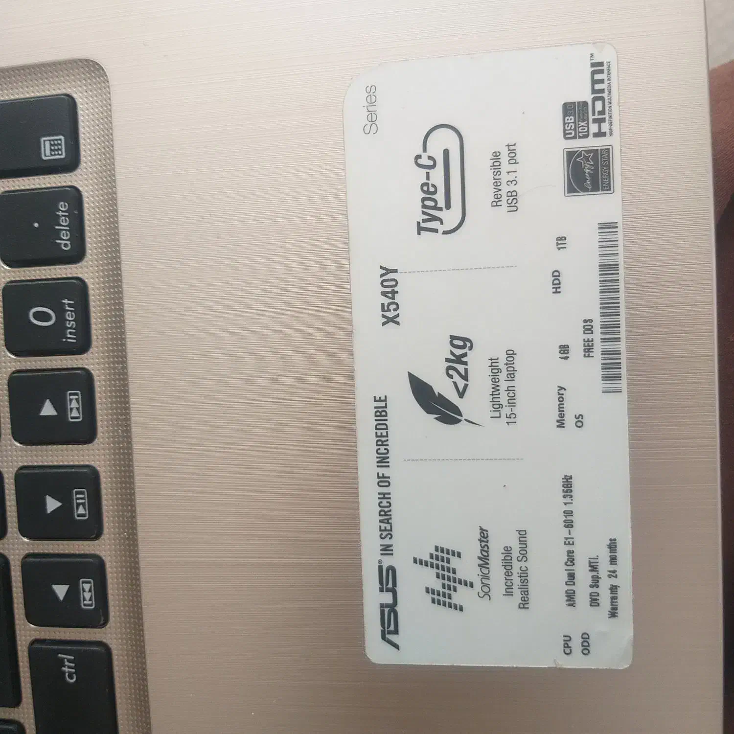 لپ تاپ ایسوس کم کارکرد بسیار تمیز|رایانه همراه|رفسنجان, |دیوار