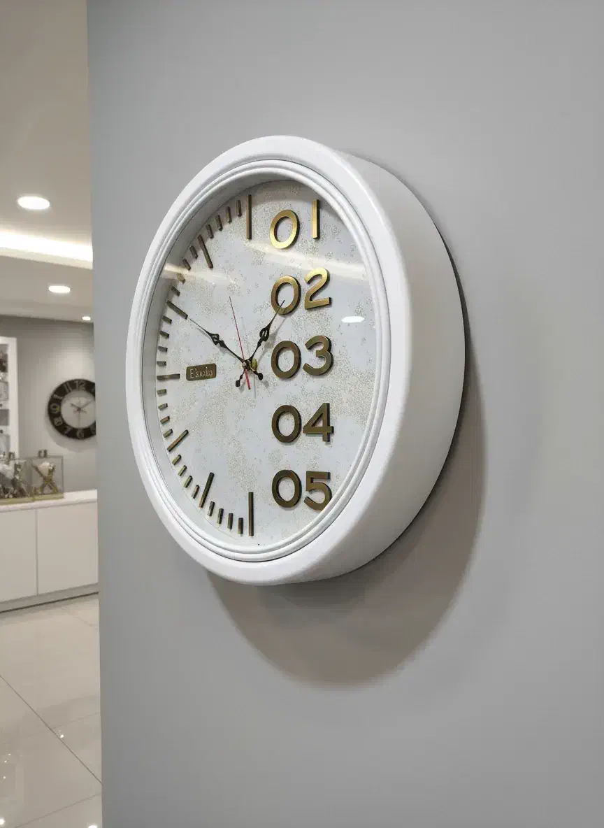 ساعت دیواری آرام گرد لیندو|ساعت دیواری و تزئینی|تبریز, |دیوار